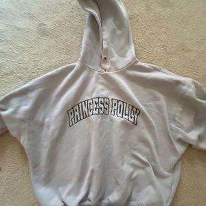 size 6-princess polly hoodie-grey and green